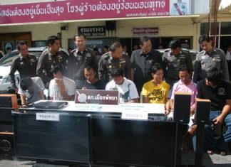 Police have arrested seven men suspected of dealing drugs to Pattaya jet ski vendors and tourist guides.